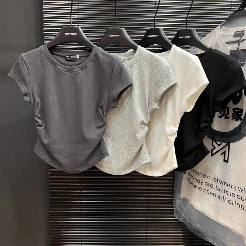 Solid Color Base Women Tshirt
