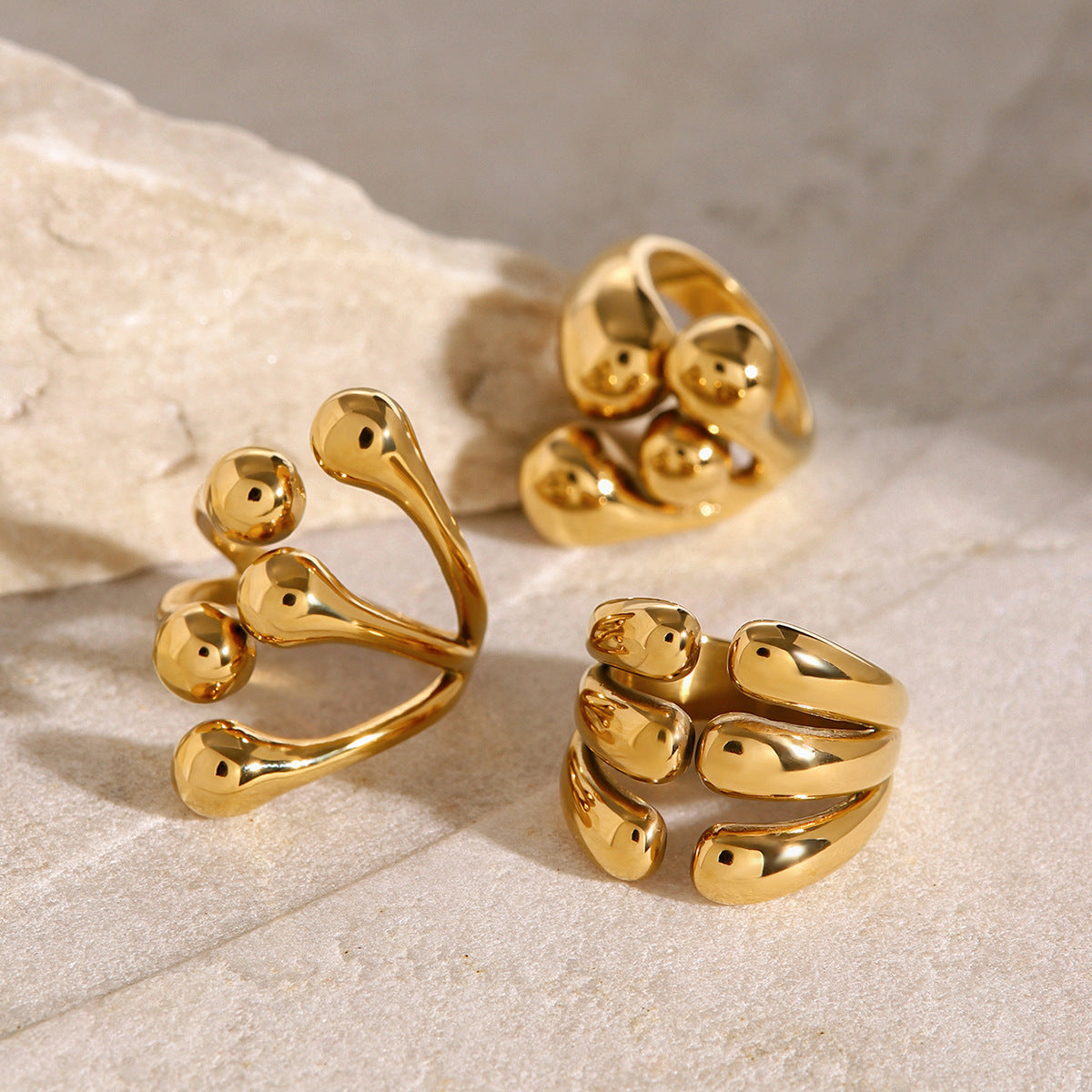 Stainless Steel Ring Jewelry High-grade Ins Non-fading Rings