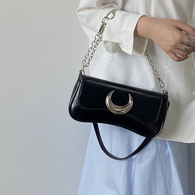 Moon Twist Lock Shoulder Bag
