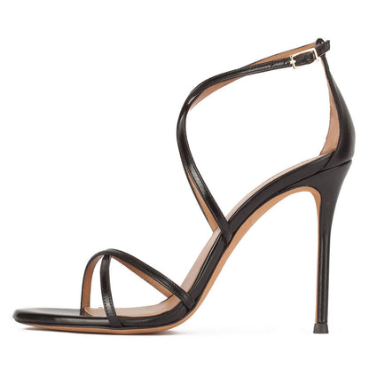 Round Head Strap Women's High-heeled Sandal