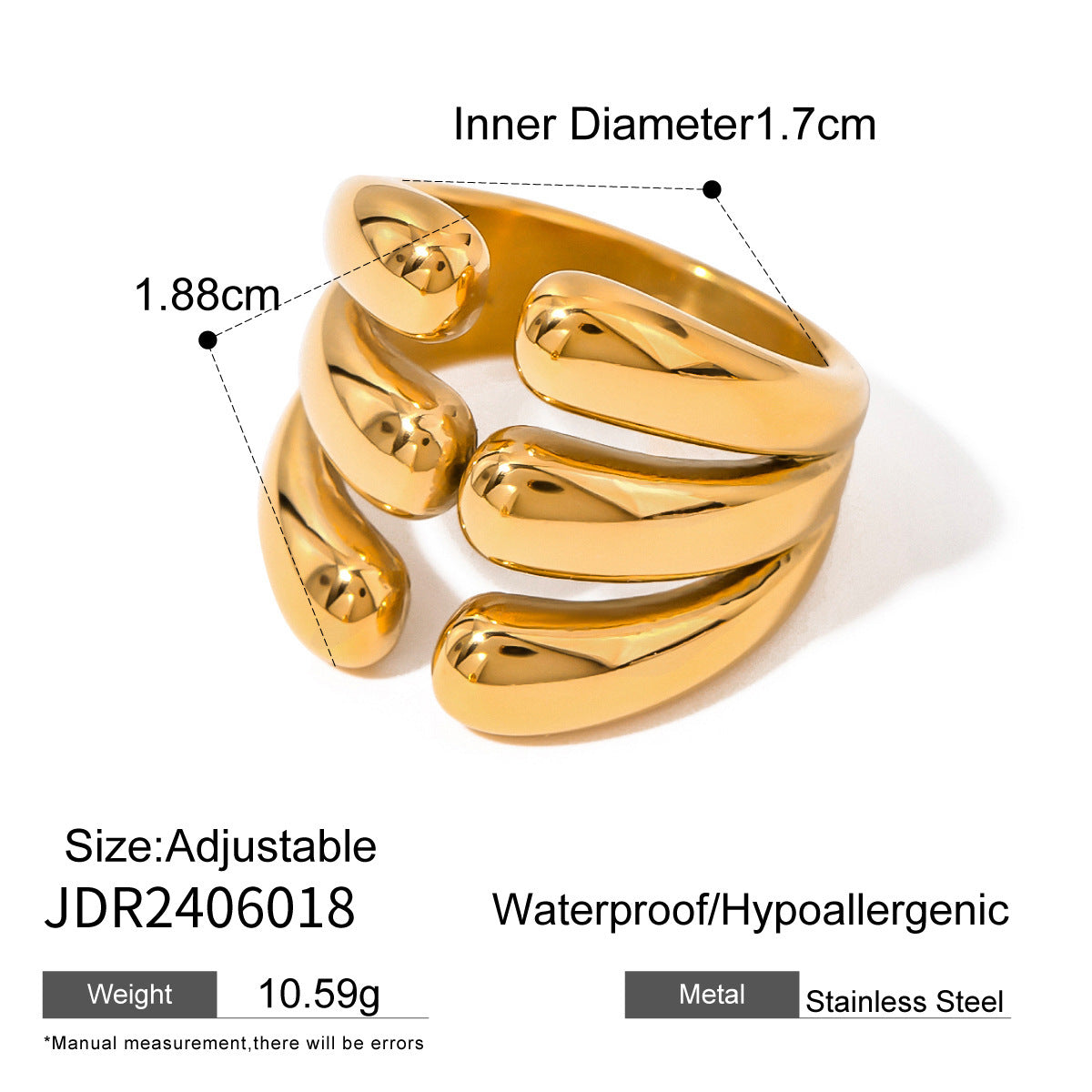 Stainless Steel Ring Jewelry High-grade Ins Non-fading Rings