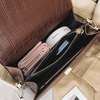 Women's stone shoulder bag
