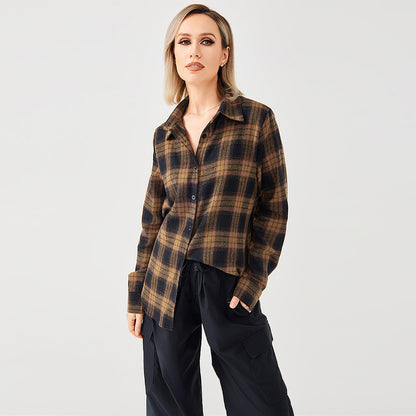 Stylish Plaid Long Sleeve Shirt