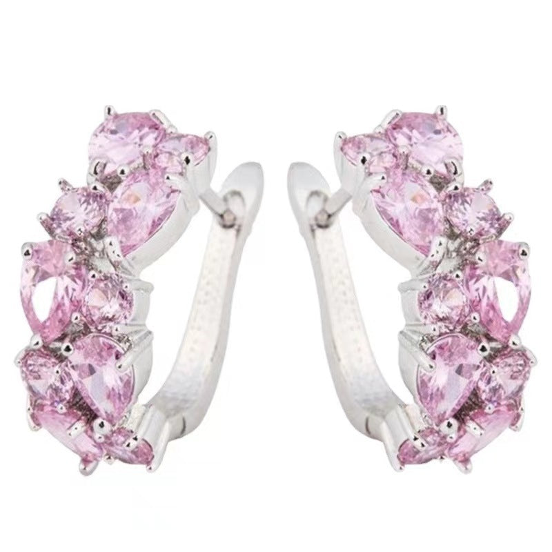 Crystal Zircon Ear Clip Affordable Luxury Earrings Women