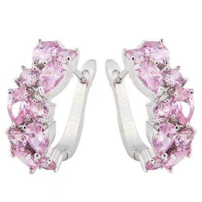 Crystal Zircon Ear Clip Affordable Luxury Earrings Women