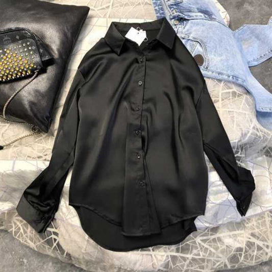 Loose Base Korean Satin Quality Shirt