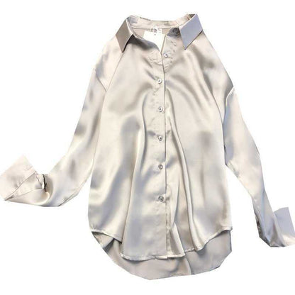 Loose Base Korean Satin Quality Shirt