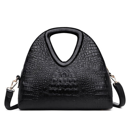 Women's Crossbody Embossed Soft Leather Tote Bag