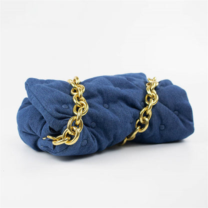 Large Capacity Pillow Bag Chain Shoulder Strap Bag