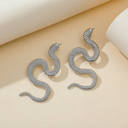 Fashion metal Snake Pair Earrings