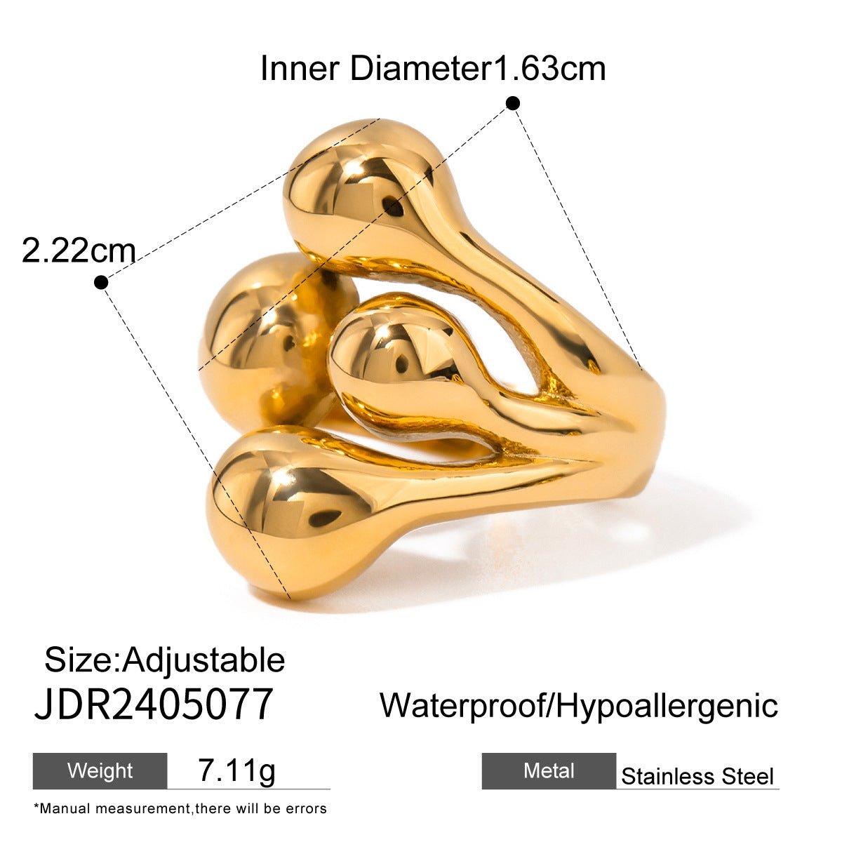 Stainless Steel Ring Jewelry High-grade Ins Non-fading Rings