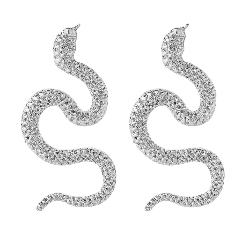 Fashion metal Snake Pair Earrings