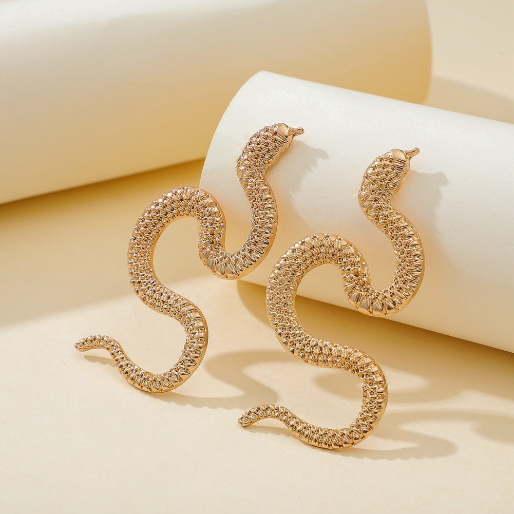 Fashion metal Snake Pair Earrings