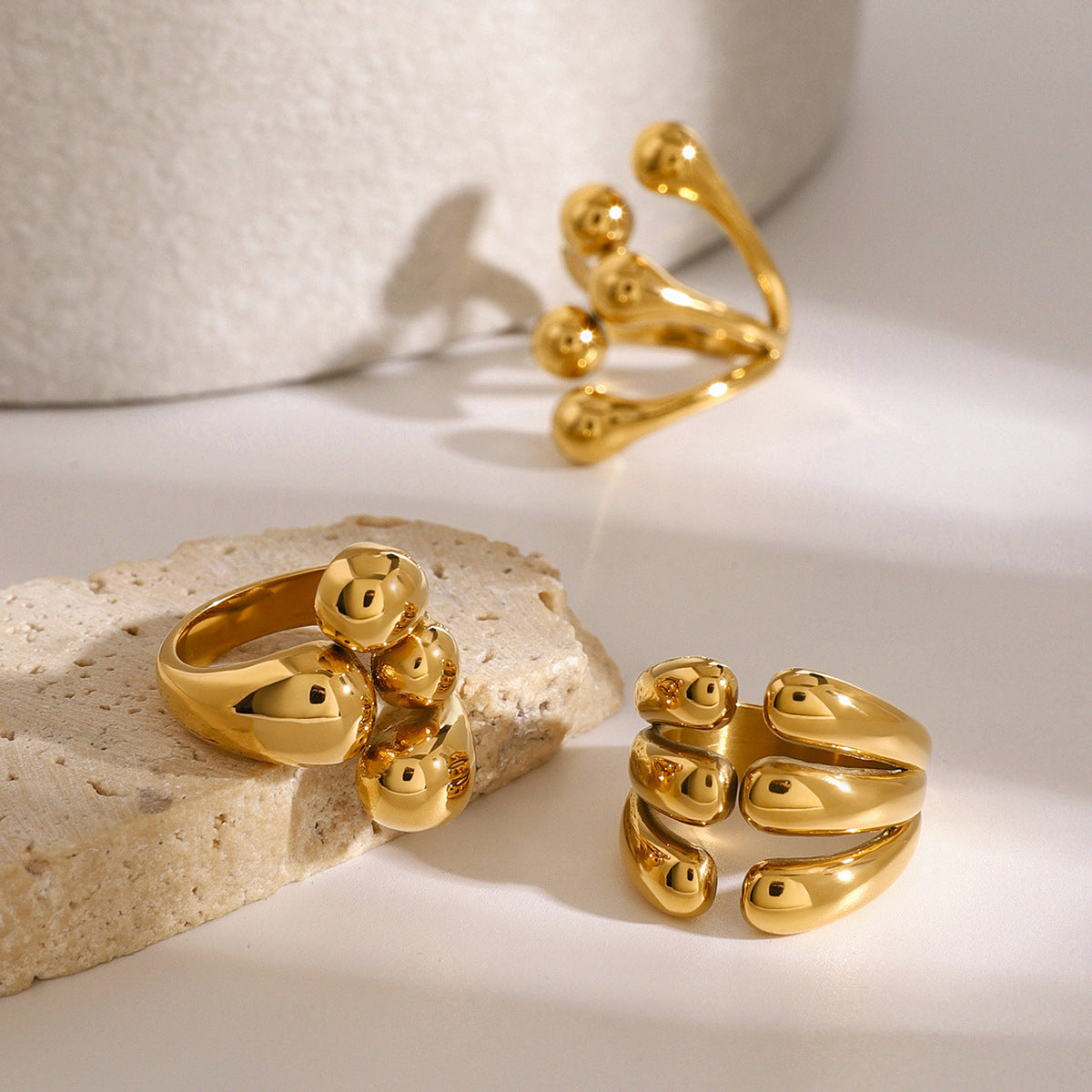 Stainless Steel Ring Jewelry High-grade Ins Non-fading Rings