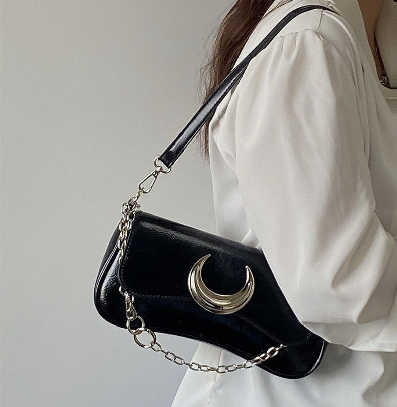 Moon Twist Lock Shoulder Bag