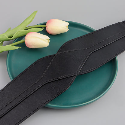 Women"s Black Elastic Belt