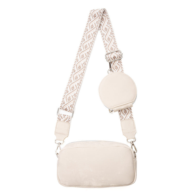 Women's Cross body Messenger Bag Wide Shoulder Strap Bag