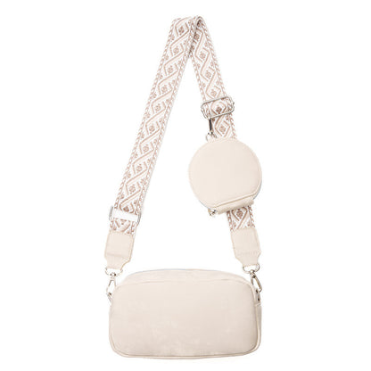 Women's Cross body Messenger Bag Wide Shoulder Strap Bag