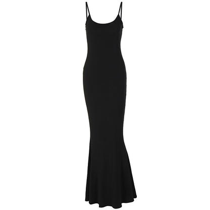 Spaghetti Strap Long Bodycon Dress