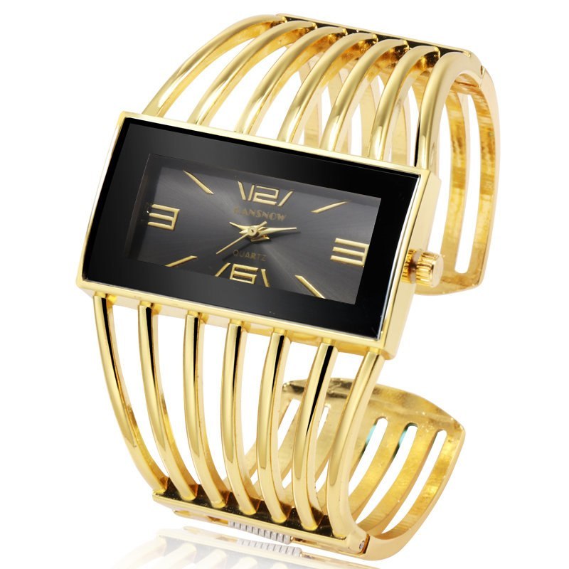 CANSNOW Womens Luxury Fashion Gold Bracelet Watch