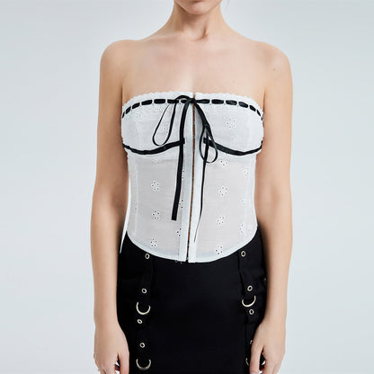 Contrasting Color Camisole Top