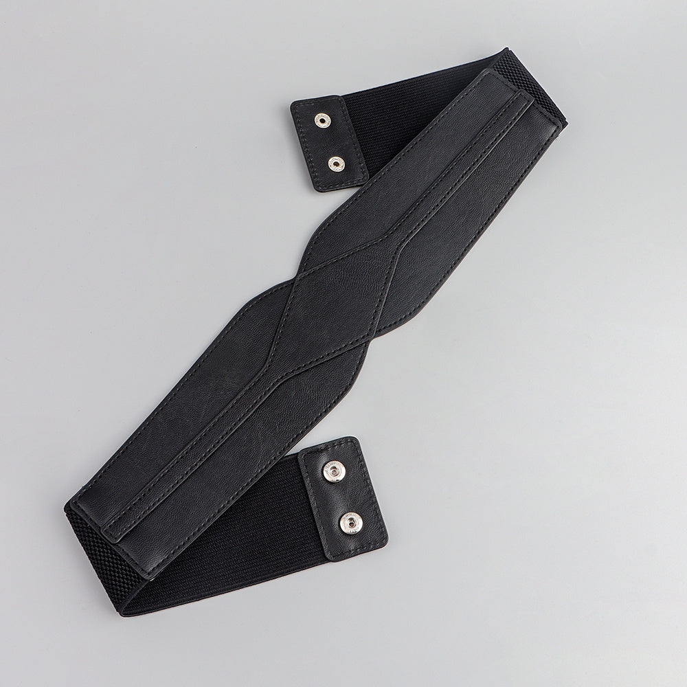 Women"s Black Elastic Belt