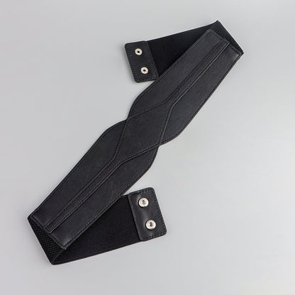 Women"s Black Elastic Belt