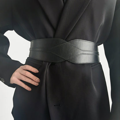 Women"s Black Elastic Belt