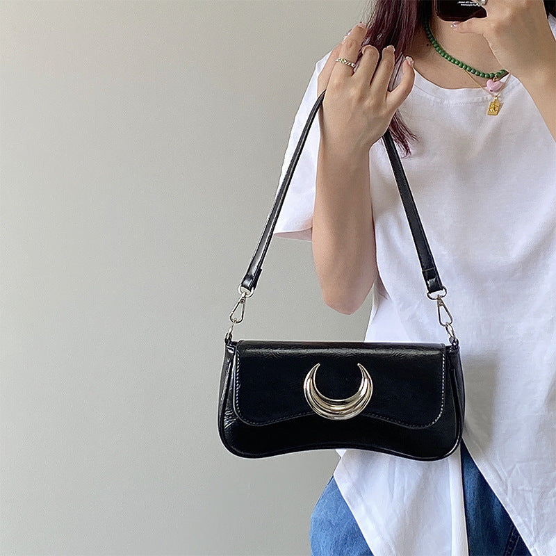 Moon Twist Lock Shoulder Bag