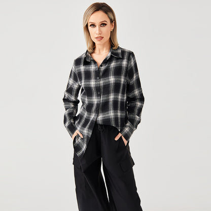 Stylish Plaid Long Sleeve Shirt