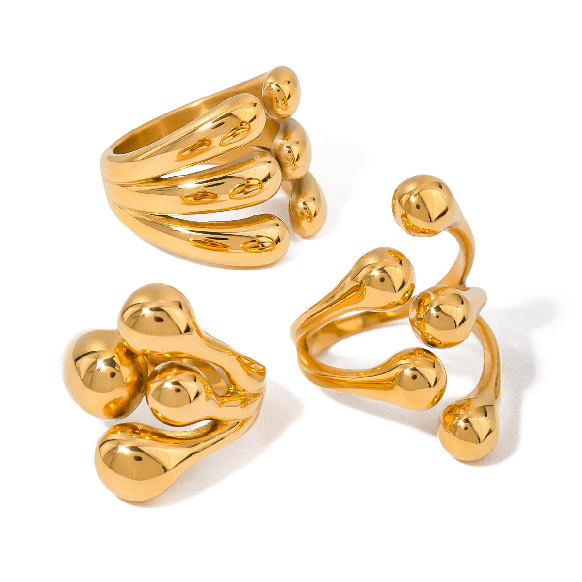 Stainless Steel Ring Jewelry High-grade Ins Non-fading Rings