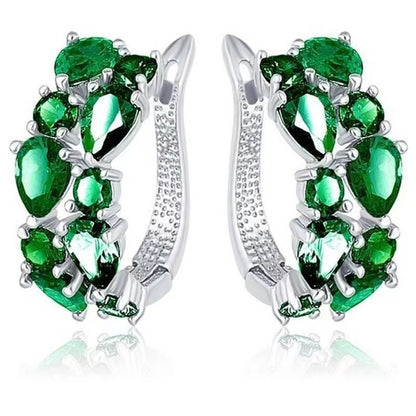 Crystal Zircon Ear Clip Affordable Luxury Earrings Women