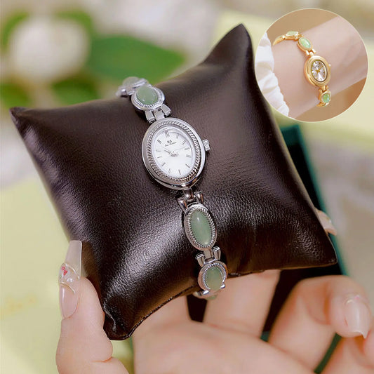 Watch Bracelet Luxury Brand Waterproof Retro Natural Dongling Stone Hetian Jade