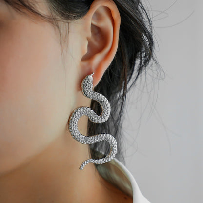 Fashion metal Snake Pair Earrings