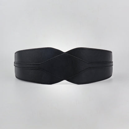 Women"s Black Elastic Belt