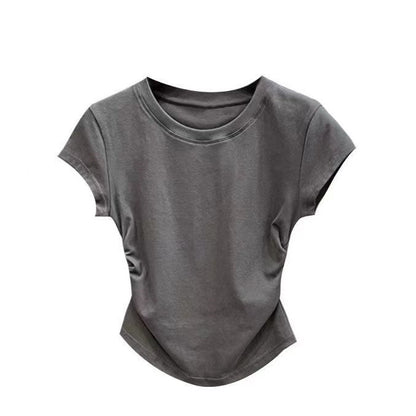 Solid Color Base Women Tshirt