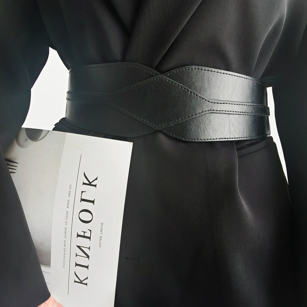 Women"s Black Elastic Belt