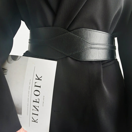 Women"s Black Elastic Belt