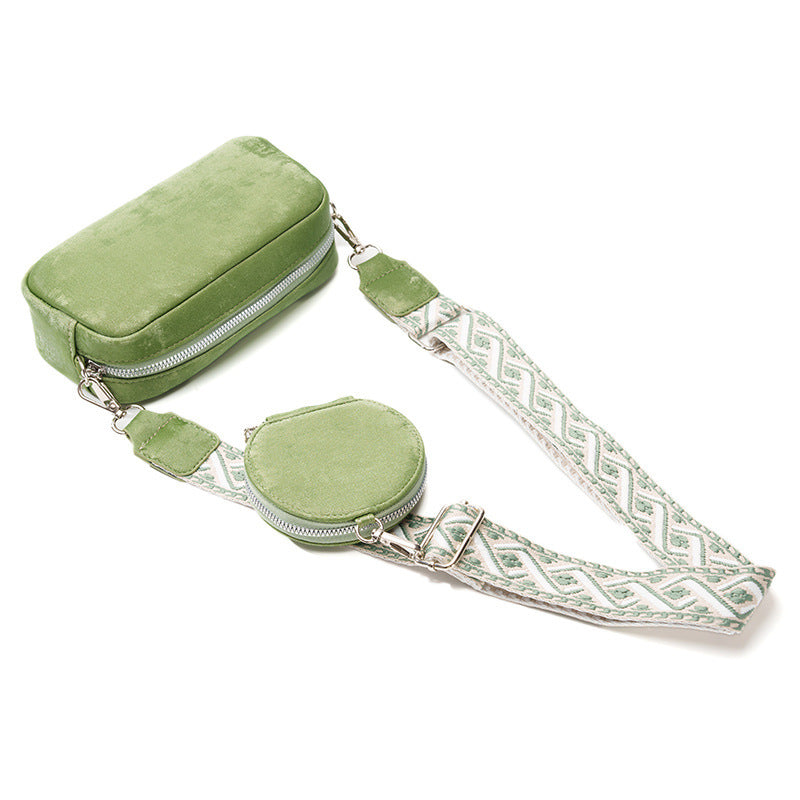 Women's Cross body Messenger Bag Wide Shoulder Strap Bag