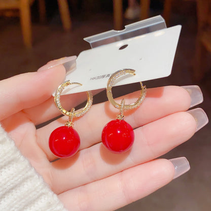 Micro Inlaid Zircon Pearl Ear Clip