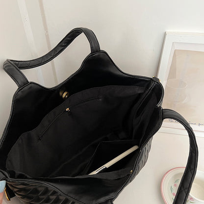 Large Capacity Black Tote Bag
