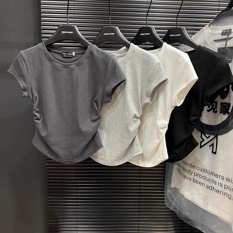 Solid Color Base Women Tshirt