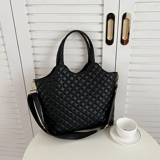 Large Capacity Black Tote Bag