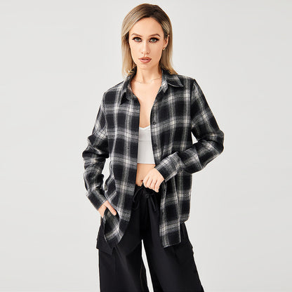Stylish Plaid Long Sleeve Shirt