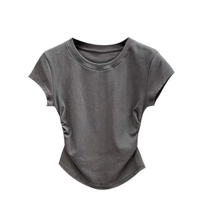 Solid Color Base Women Tshirt