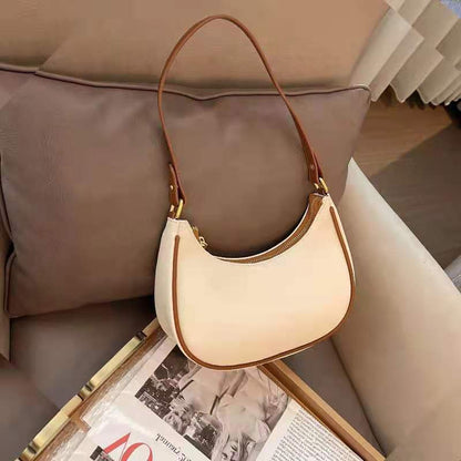 Trendy Shoulder Bag Popular Texture Crescent Moon