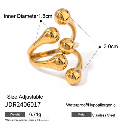 Stainless Steel Ring Jewelry High-grade Ins Non-fading Rings