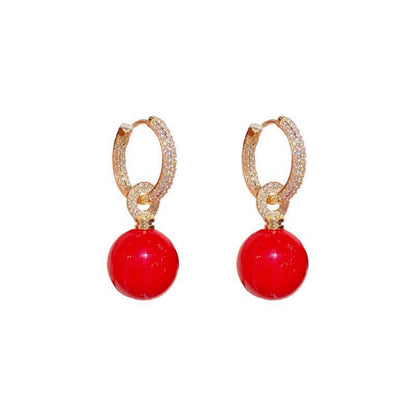 Micro Inlaid Zircon Pearl Ear Clip