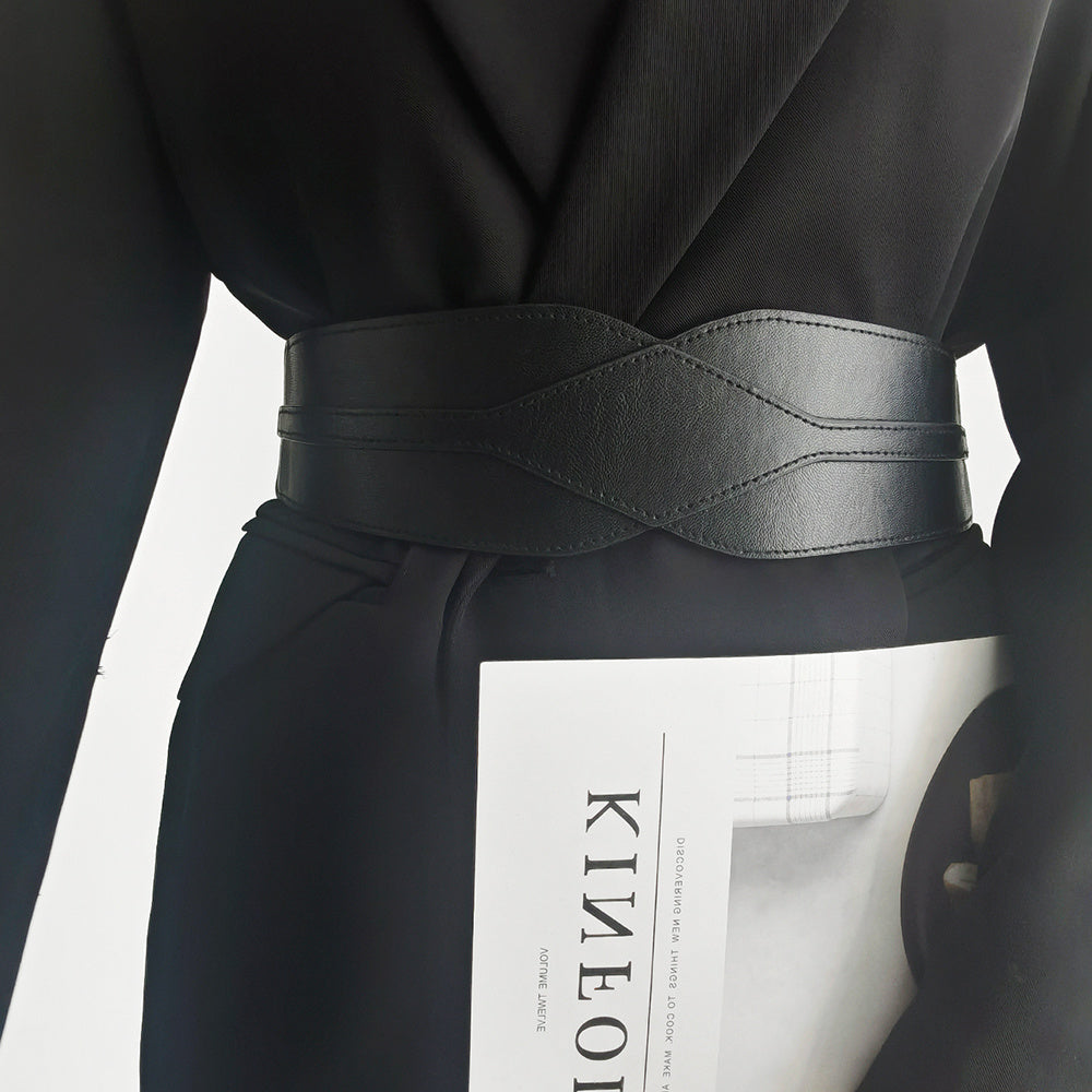 Women"s Black Elastic Belt