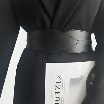 Women"s Black Elastic Belt